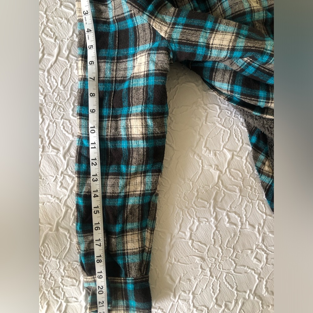 Micros Blue and Black Plaid Kids Jacket - Picture 5 of 5